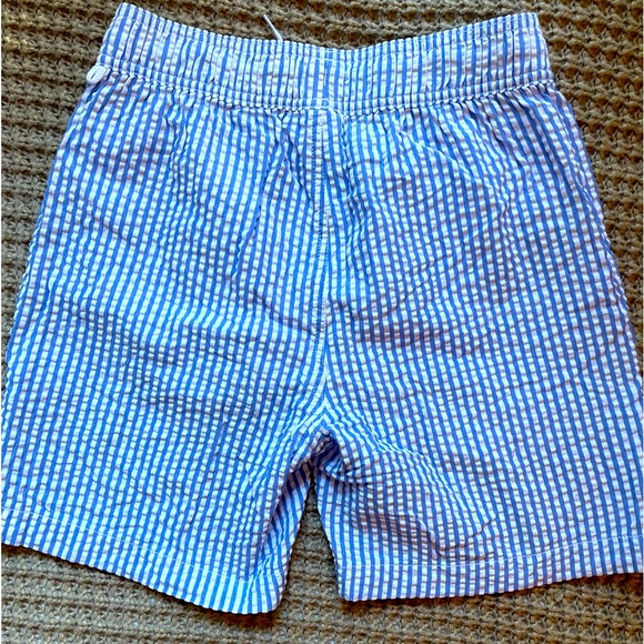 NWOT J. Crew Crewcuts Boy Size 16 Blue and White Striped Trunks. - Picture 3 of 3